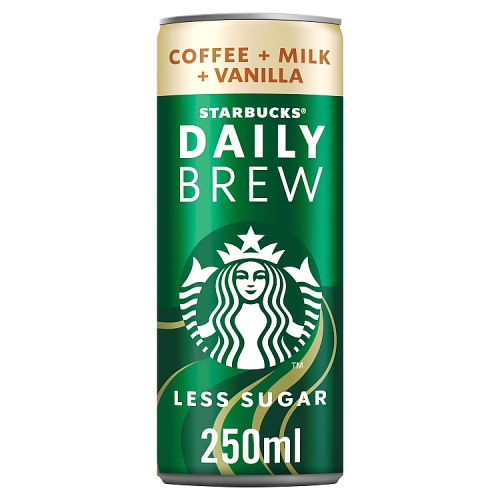 Starbucks Daily Brew Iced Coffee with Milk+Vanilla Flavour 250ml.