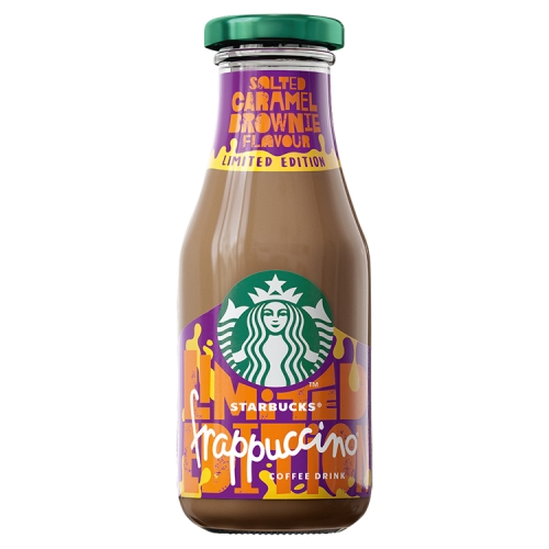 Starbucks Limited Edition Frappuccino Salted Caramel Brownie Flavoured Milk Iced Coffee 250ml.