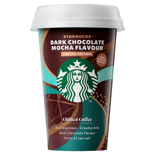 Starbucks Limited Edition Dark Chocolate Mocha Flavour Iced Coffee 220ml.