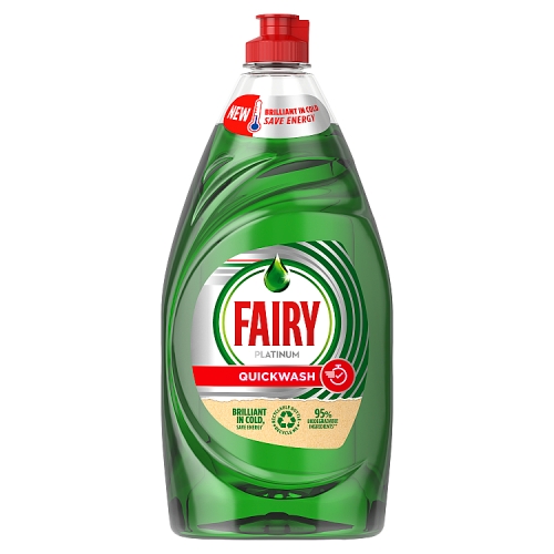 Fairy Platinum Quickwash Original Washing Up Liquid 820ml.