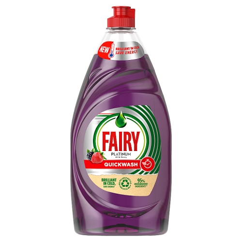 Fairy Platinum Quickwash Wild Berry Washing Up Liquid 820ml.