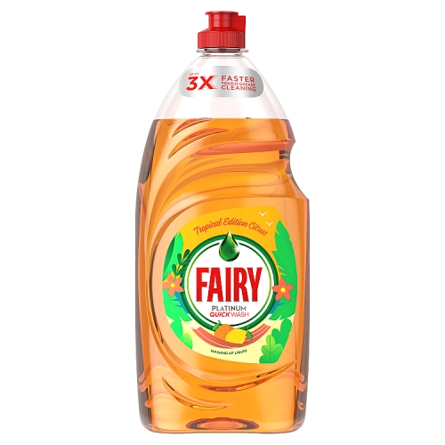 Fairy Platinum Quickwash Citrus Grove Washing Up Liquid 820ml.