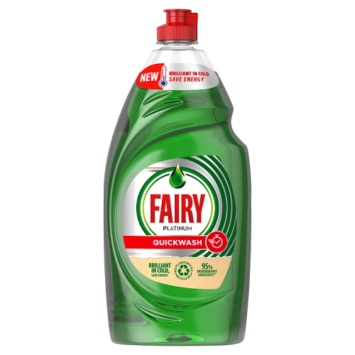 Fairy Platinum Quickwash Original Washing Up Liquid 870ml.
