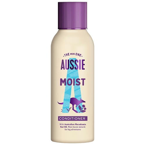 Aussie Miracle Moist Conditioner-Vegan-Moisture-Quenching For Dry,Damaged Hair,90ml.