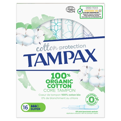 Tampax Cotton Protection Super Tampons 16.