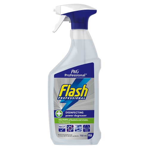 Flash Professional K6 Disinfecting Power Degreaser Cleaning Spray 750ml.