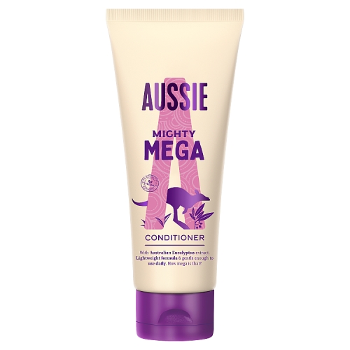 Aussie Mighty Mega Conditioner-Vegan-Lightweight & Gentle For Soft & Shiny Hair,200ml.