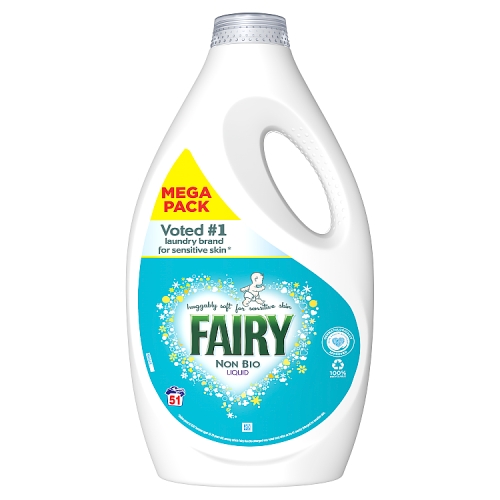 Fairy Non Bio Washing Liquid 51 Washes.
