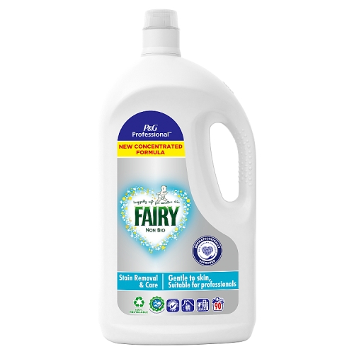 Fairy Professional Non Bio Washing Liquid Laundry Detergent,90 washes,4.05L.