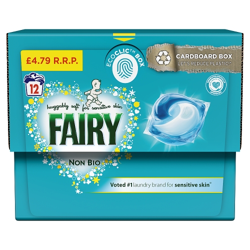 Fairy Non Bio PODS® Washing Capsules x12.