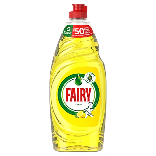 Fairy Lemon Washing Up Liquid with LiftAction 654ml.