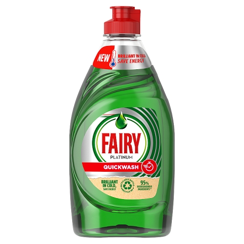 Fairy Platinum Quickwash Original Washing Up Liquid 383ml.