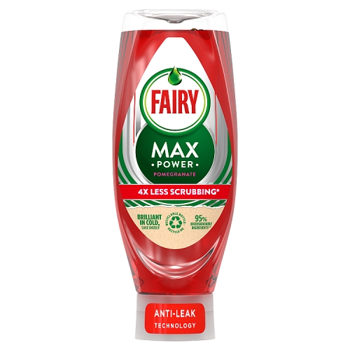 Fairy MaxPower Washing Up Liquid Pomegranate 640ml.