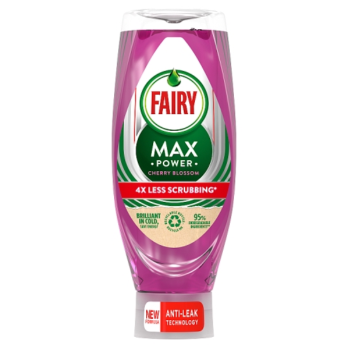 Fairy Max Power Washing Up Liquid Cherry 640ml.