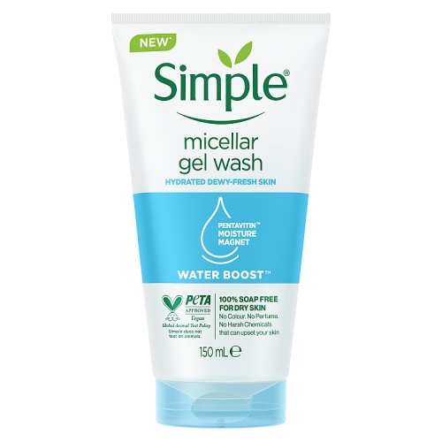 Simple Water Boost Gel Facial Wash Micellar 150ml.