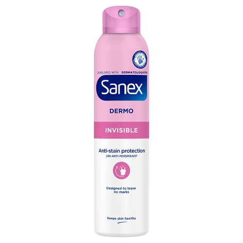 Sanex Dermo Invisible Antiperspirant Spray 250ml.