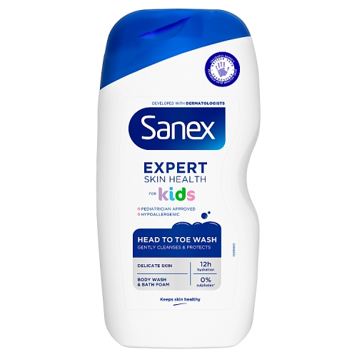 Sanex Expert Skin Health Head to Toe Body Wash for Kids 450ml.