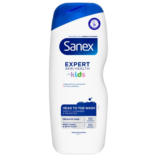 Sanex Expert Skin Health Head to Toe Body Wash for Kids 570ml.