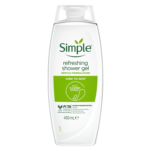 Simple Kind to Skin Shower Gel Refreshing 450ml.