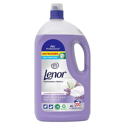 Lenor Professional Fabric Conditioner 200 Washes, 4L.