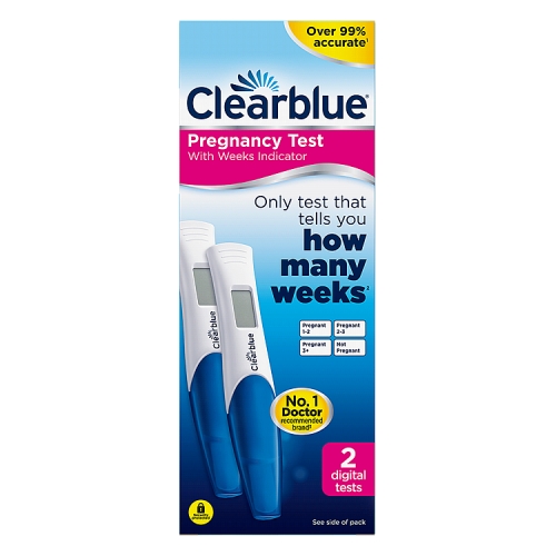 Clearblue Pregnancy Test, Weeks Indicator 2s.