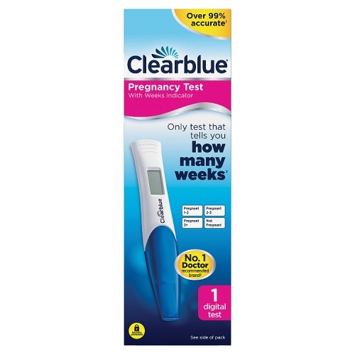Clearblue Pregnancy Test, Weeks Indicator 1s.