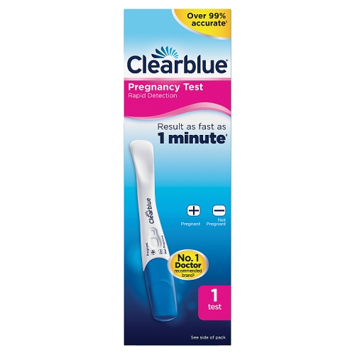 Clearblue Pregnancy Test, Rapid Detection 1s.