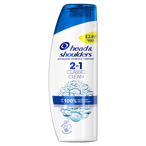 Head & Shoulders Classic Clean Anti-Dandruff 2in1 Shampoo & Conditioner, 225ml PM £2.99