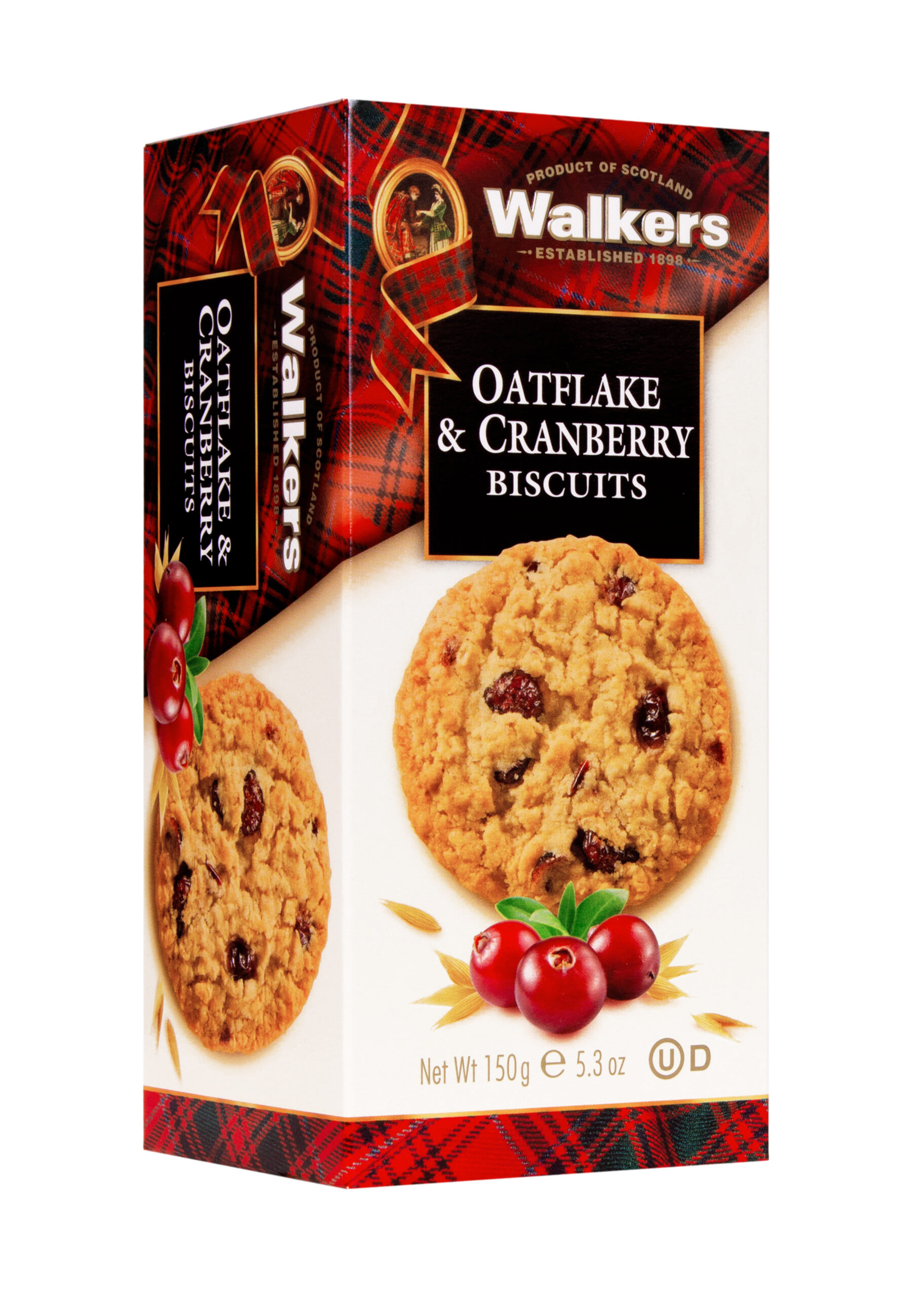 Carton Oatflake & Cranberry Biscuits.