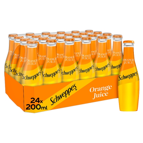 Schweppes Orange Juice 24x200ml.