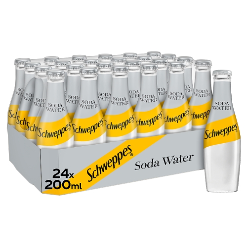 Schweppes Soda Water 24x200ml.