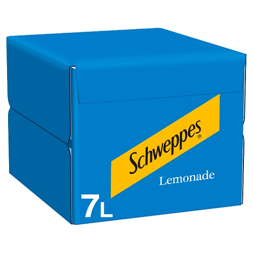 Schweppes Lemonade 7L Postmix Bag in Box.