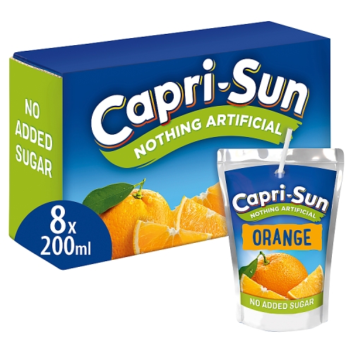 Capri-Sun Nothing Artificial No Added Sugar Orange (8x200ml)4.