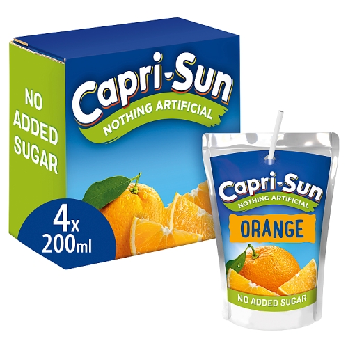 Capri-Sun Nothing Artificial No Added Sugar Orange (4x200ml)8.