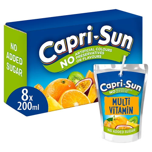Capri-Sun Nothing Artificial No Added Sugar Multvitamin (8x200ml)4.