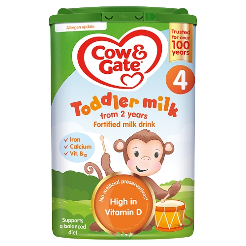 Cow & Gate Toddler Milk 4 Fortified Milk Drink from 2 Years 800g.