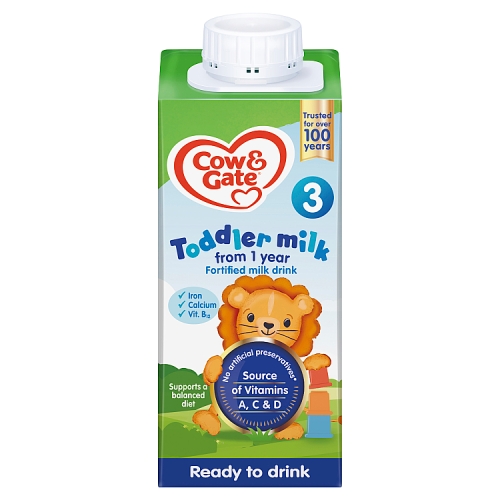 Cow & Gate 3 Toddler Milk from 1 Year 200ml.