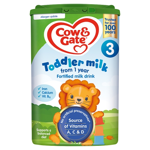 Cow & Gate Toddler Milk 3 Fortified Milk Drink from 1 Year 800g.