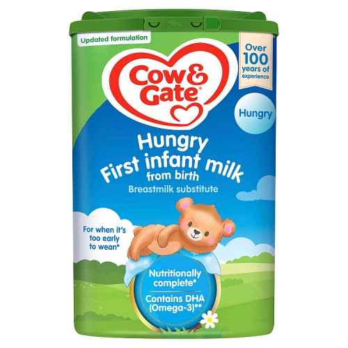 Cow & Gate Hungry First Infant Milk from Birth 800g.