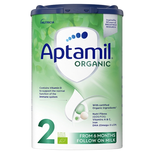 Aptamil Organic 2 Follow On Milk from 6 Months 800g.