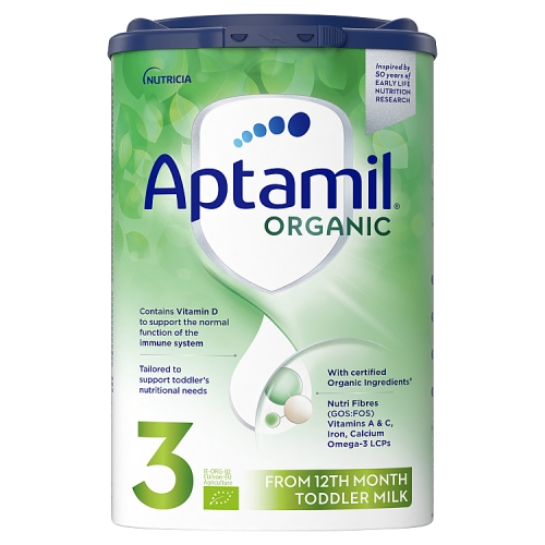 Aptamil Organic 3 Toddler Milk from 12th Month 800g.