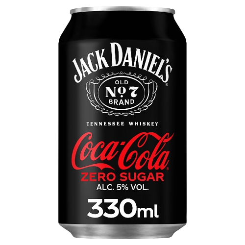 Jack Daniel’s and Coca-Cola Zero 12x330ml.