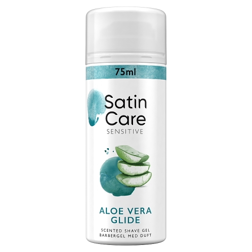 Gillette Satin Care Shave Gel, Aloe Vera, 75ml.