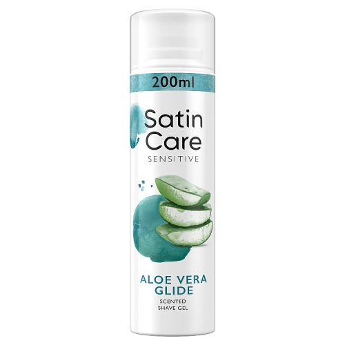 Gillette Satin Care Shave Gel, Aloe Vera, 200ml.