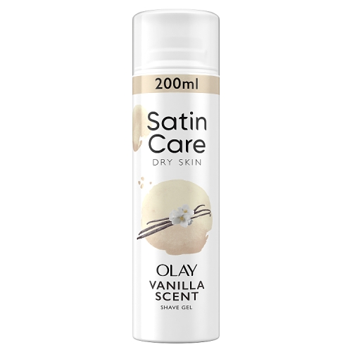 Gillette Satin Care Shave Gel, Vanilla Scent, 200ml.
