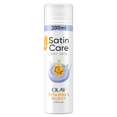 Gillette Satin Care Shave Gel, Vitamin E Burst, 200ml.