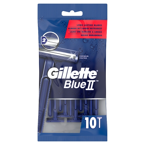 Gillette BlueII Disposable Razors x10.