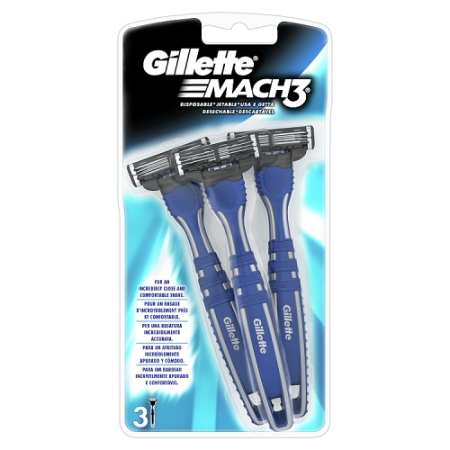 Gillette Mach3 Disposable Men’s Razors x3.