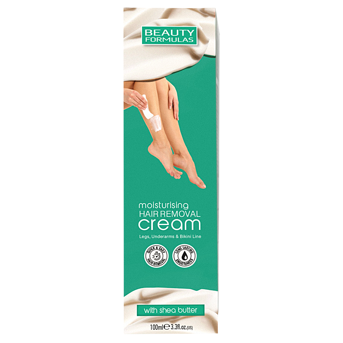 Beauty formulas moisturising hair removal cream with Shea butter.