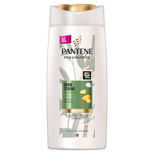 Pantene Biotin & Bamboo Shampoo, Grow Strong 600ml.